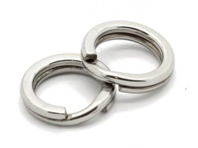 Кольца завод. Force Split Ring SS -№4, 50lb(23кг), Ni, Ø7мм (10)-825